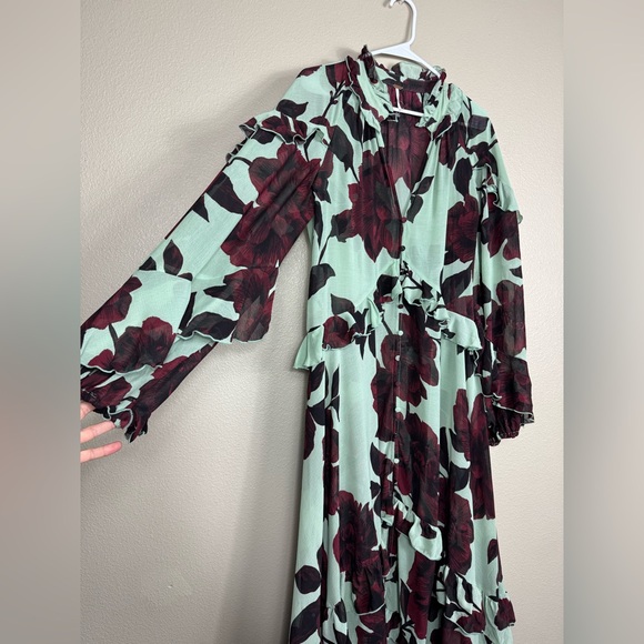 Free People Hearts Run Wild Maxi Dress large EUC H - Picture 4 of 10